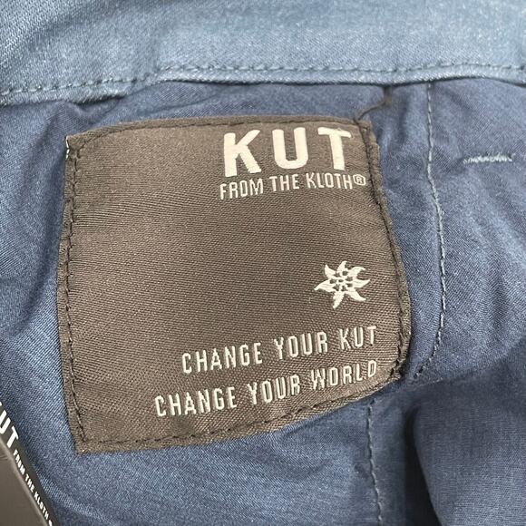 KUT FROM THE KLOTH Shorts Size 16 Trouser Blue Cotton Stretch NWT Summer Casual - Picture 13 of 13